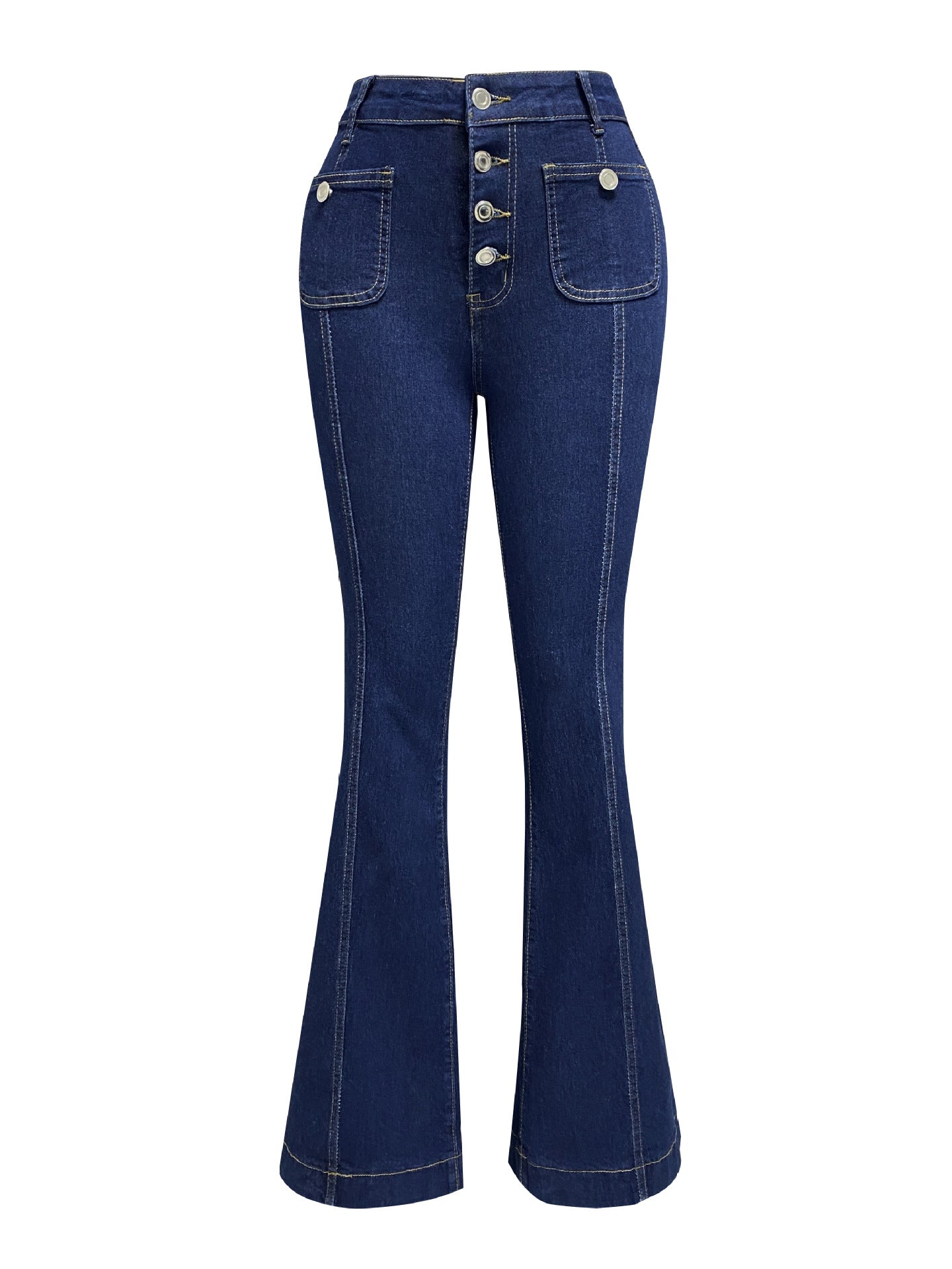 High Waist Flared Wide Leg Jeans - Wicked Vixsin