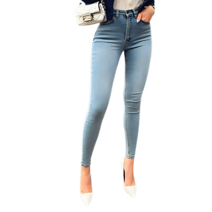 High Waist Stretch Jeans - Wicked Vixsin