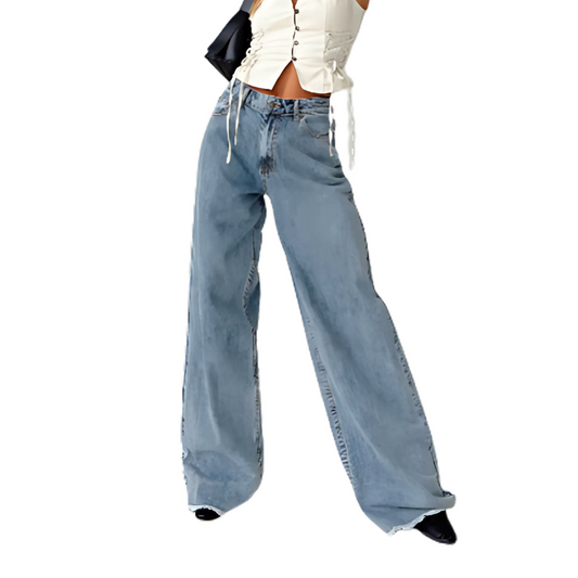 Regular Rise Wide Leg Jeans - Wicked Vixsin