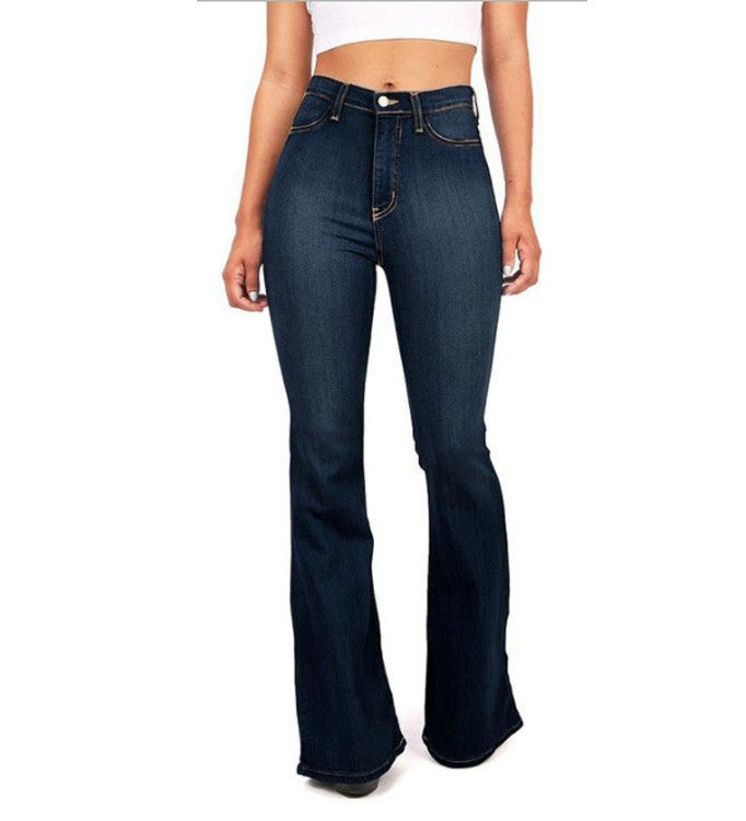 High Waist Flared Jeans - Wicked Vixsin