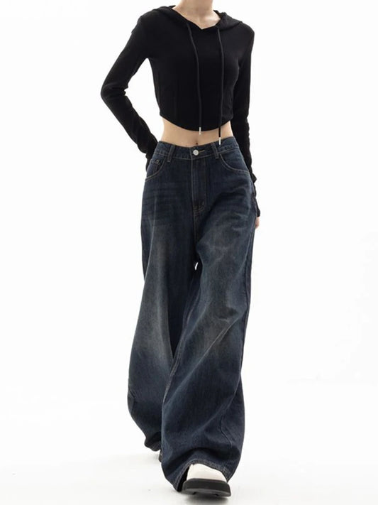 Wide Leg Baggy Jeans - Wicked Vixsin