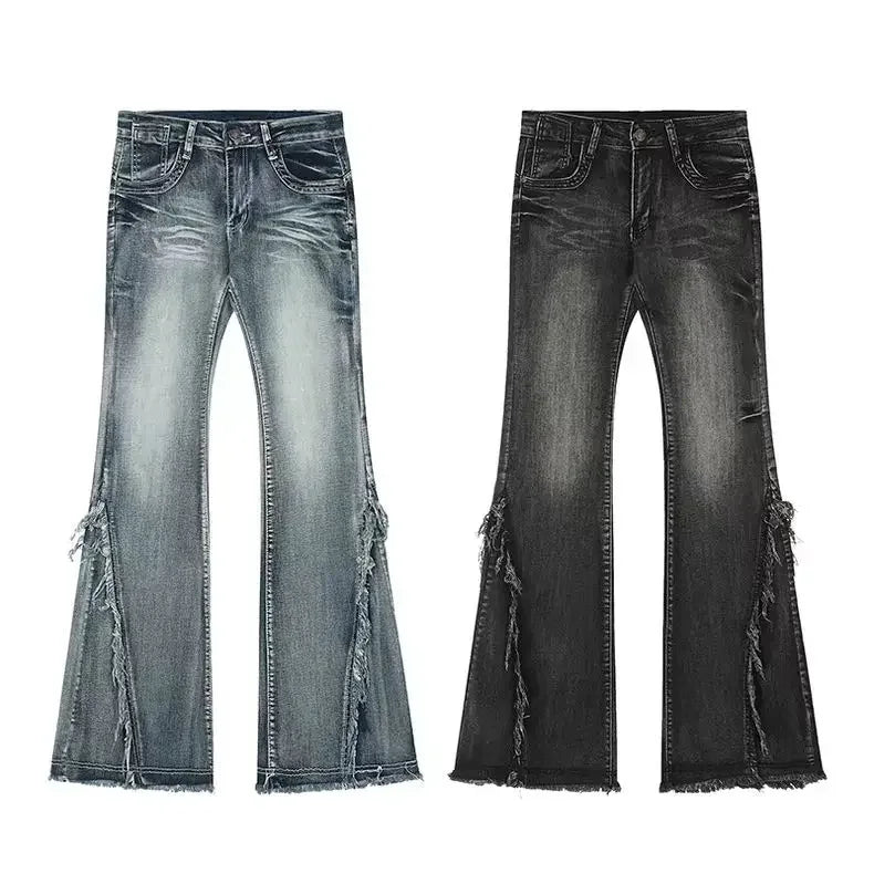 Flared Jeans Low-rise Washed Denim - Wicked Vixsin